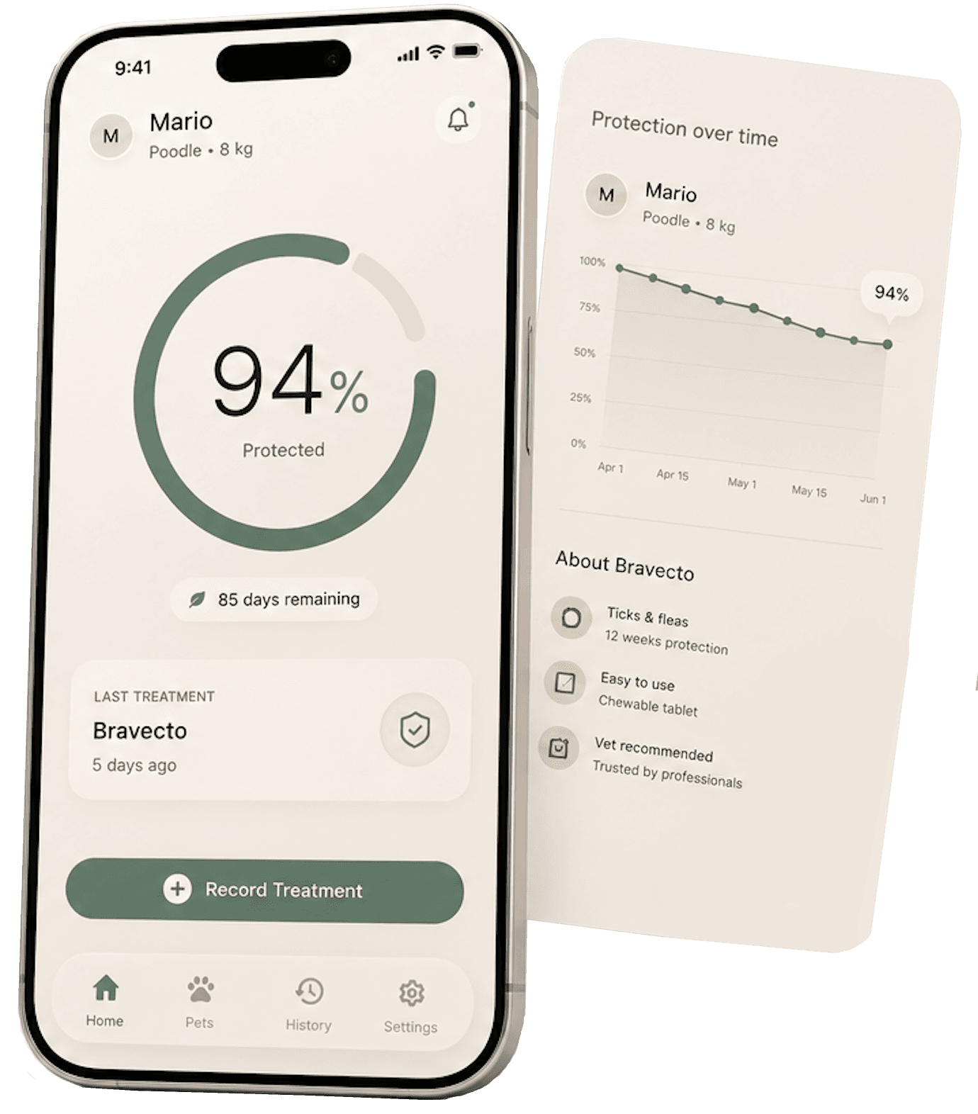 Veluvo app on iPhone